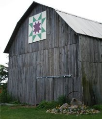 Barn at Quaker Hill Farm, Alcona County Quilt Trail Project